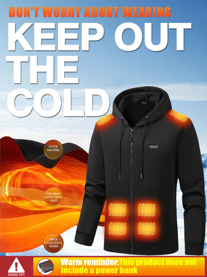 Smart Heated Hoodie – Unisex USB Charging Winter Jacket