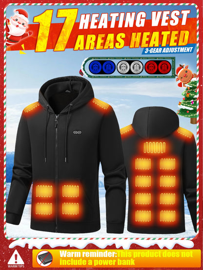 Smart Heated Hoodie – Unisex USB Charging Winter Jacket